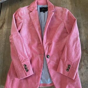 J. Crew Coral / Pink Corduroy Blazer